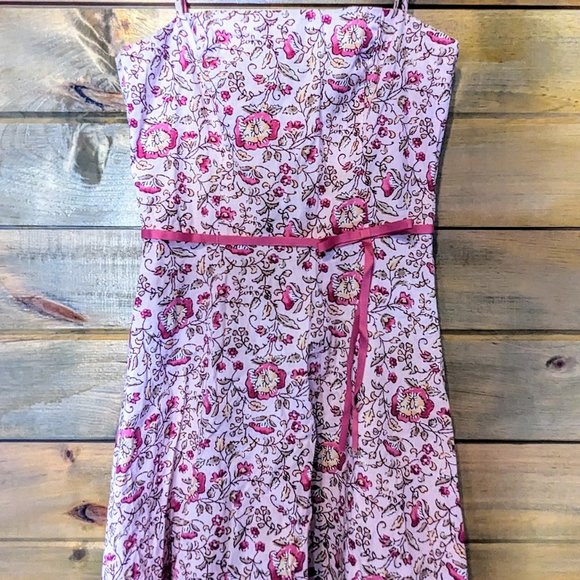 Darling pink floral 1950s style sundress by Rampage!  Great condition, size 3. - Picture 4 of 4